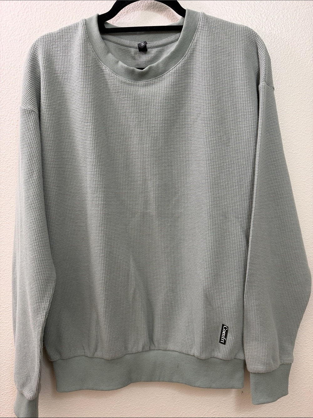 Comfort Colors Men's Crewneck Sweater in Sage Green